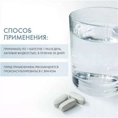 Каменное масло с дигидрокверцетином и витамином С "Антиоксидант", 30 капсул х 500 мг