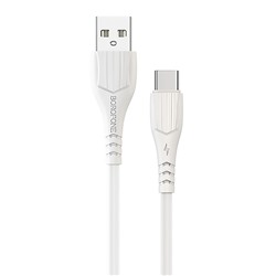 Кабель USB - Type-C Borofone BX37 Wieldy  100см 3A  (white)