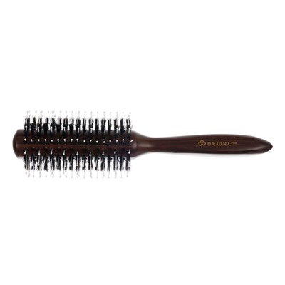 Dewal Брашинг для волос с натуральной щетиной / Деревянная BR2060, 28/62 мм, черный