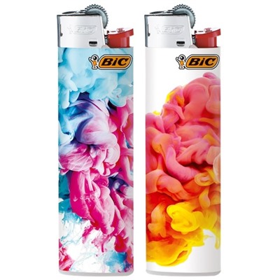 Зажигалка BiC J3 Декорированная ЦВЕТНЫЕ ВОЛНЫ