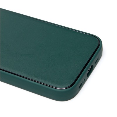 Чехол-накладка - PC084 экокожа для "Apple iPhone 14 Pro" (green) (219680)