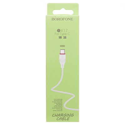 Кабель USB - micro USB Borofone BX17 Enjoy (повр. уп)  100см 2,4A  (white)