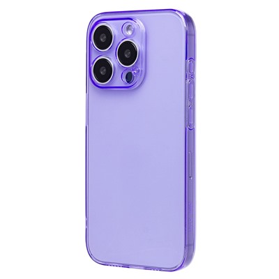 Чехол-накладка - SC344 для "Apple iPhone 15 Pro" (transparent/violet) (232009)