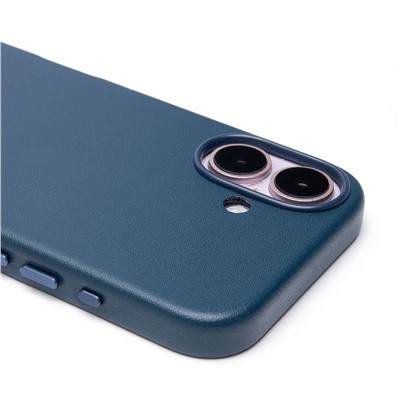 Чехол-накладка ORG SM002 экокожа SafeMag для "Apple iPhone 16" (pacific blue) (234501)