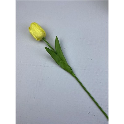 Тюльпан желтый 35см, ЭКО силикон