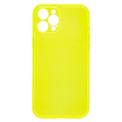 Чехол-накладка - SC344 для "Apple iPhone 12 Pro Max" (transparent/yellow) (232046)