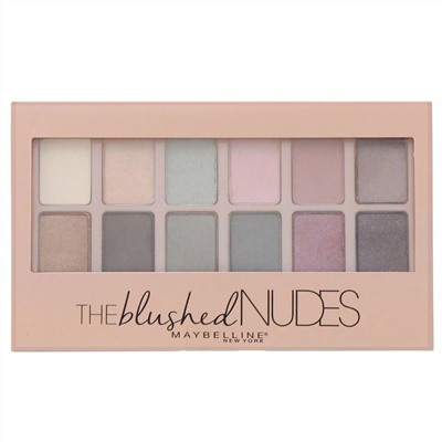 Maybelline, Палетка теней The Blushed Nudes, 9,6 г