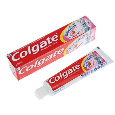 Зубная паста Colgate «Доктор Заяц», со вкусом клубники, 50 мл