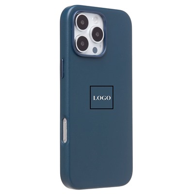 Чехол-накладка ORG SM002 экокожа SafeMag для "Apple iPhone 16 Pro Max" (pacific blue) (234504)