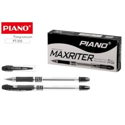 Ручка шариковая масляная "PIANO Maxriter" 0.5мм черная PT-335-12/чёрн/ Piano