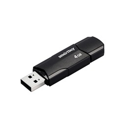 Флэш накопитель USB  4 Гб Smart Buy CLUE (black)