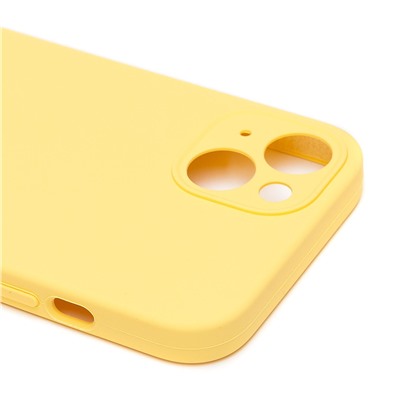 Чехол-накладка ORG Soft Touch с закрытой камерой для "Apple iPhone 13" (yellow)