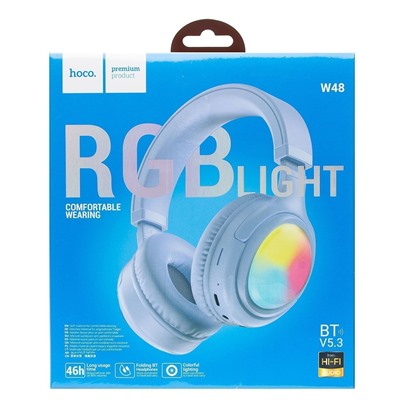 Bluetooth-наушники полноразмерные Hoco W48 Focus (blue)