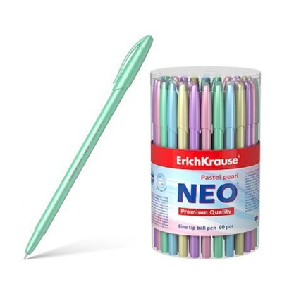 Ручка шариковая Neo Pastel pearl синяя 0.7мм 55380 ErichKrause