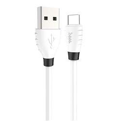 Кабель USB - Type-C Hoco X27 Excellent (повр. уп.)  120см 2,4A  (white)