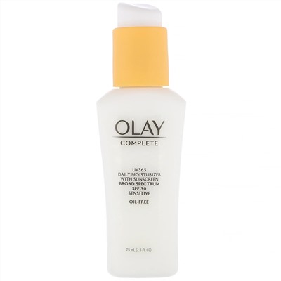 Olay, Complete, UV365, дневное увлажняющее средство, SPF 30, для чувствительной кожи, 75 мл (2,5 жидк. унции)