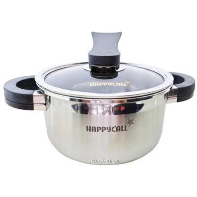 Кастрюля 3-PLY Stainless Steel HappyCall 3003-0043 18 см/2,5 л, Корея Акция