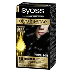 Краска для волос Syoss Oleo Intense, без аммиака, оттенок 1-10 глубокий чёрный