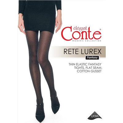 Колготки женские CONTE Сияющие колготки с имитацией мелкой сетки RETE LUREX