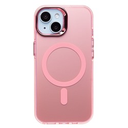 Чехол-накладка - SM025 SafeMag для "Apple iPhone 15" (pink) (232089)