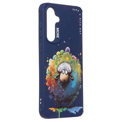 Чехол-накладка - SC335 для "Samsung Galaxy S23 FE"  (овечка) (dark blue) (227152)