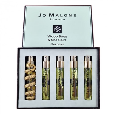 Подарочный парфюмерный набор Ja Mallone Wood Sage & Sea Salt унисекс 5 в 1