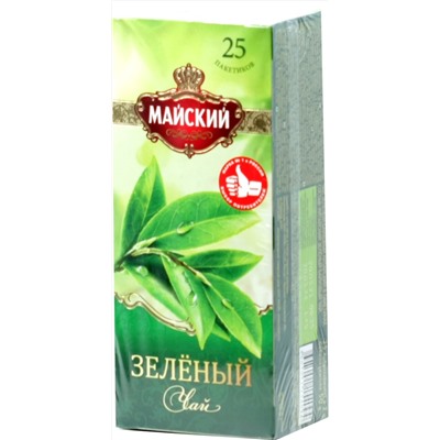 Майский. Зеленый карт.пачка, 25 пак.