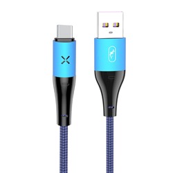 Кабель USB - Type-C SKYDOLPHIN S49T  100см 3A  (blue)