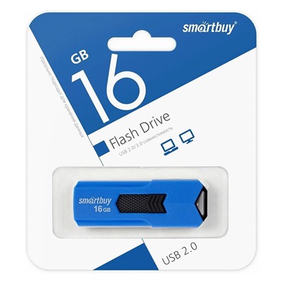 Флэш накопитель USB 16 Гб Smart Buy STREAM (blue)