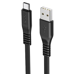 Кабель USB - Type-C Borofone BX23 Wide  100см 3A  (black)