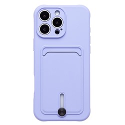 Чехол-накладка - SC304 c картхолдером для "Apple iPhone 16 Pro Max" (light violet) (234448)