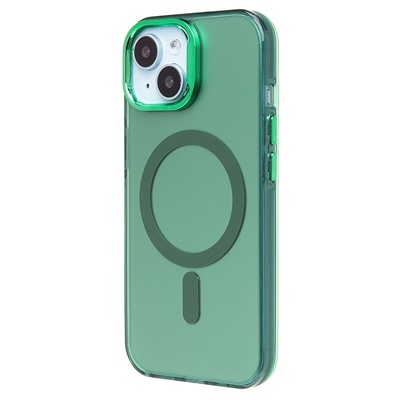 Чехол-накладка - SM025 SafeMag для "Apple iPhone 15" (green) (232091)