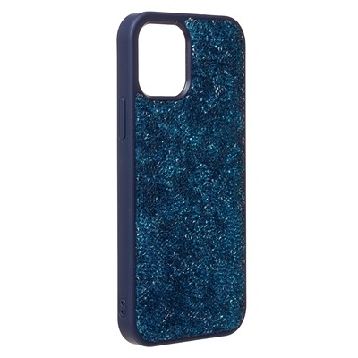 Чехол-накладка - PC071 POSH SHINE для "Apple iPhone 12/12 Pro" россыпь кристаллов (ice blue) (231583)