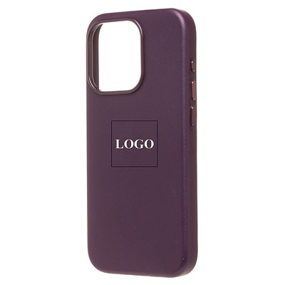 Чехол-накладка ORG SM002 экокожа SafeMag для "Apple iPhone 15 Pro" (mulberry)