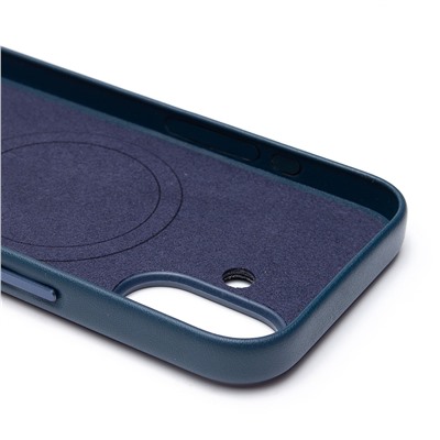 Чехол-накладка ORG SM002 экокожа SafeMag для "Apple iPhone 16" (pacific blue) (234501)