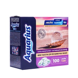 Таблетки для ПММ "Aquarius" Сила минералов+ Активный кислород, mini tabs, 100 шт