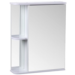 Зеркало-шкаф для ванной комнаты "Тура 5500", с двумя полками, 55 х 15,4 х 70 см