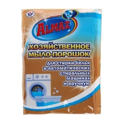 НБТ Almaz Хозяйственное мыло-порошок 600г для автоматической и ручной стирки мягкая уп-ка
