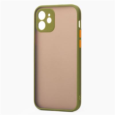 Чехол-накладка - PC041 для "Apple iPhone 12" (green/black)