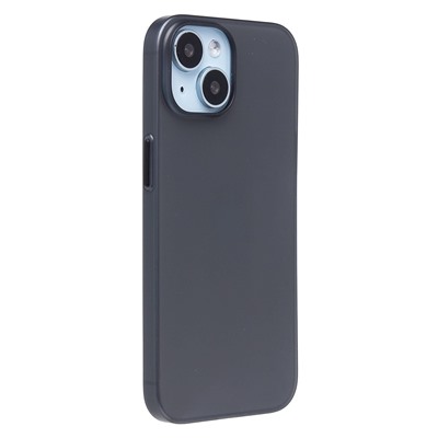 Чехол-накладка - PC091 для "Apple iPhone 15" (matte transparent/black) (232317)