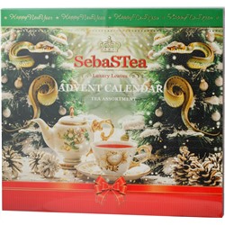 SebaSTea. Новый год. Advent Calendar. Зеленая карт.упаковка, 24 пак.