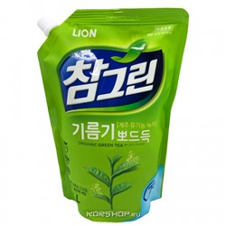 Средство для мытья посуды, фруктов и овощей Зеленый чай Chamgreen Lion, Корея, 1200 мл Акция