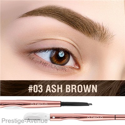 Карандаш для бровей O.TWO.O арт. SC047 №03 "ASH BROWN" 0.12 g.