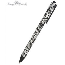 Ручка автоматическая шариковая 0.5мм "ArtClick.Cashmere pattern" синяя 20-0281/25 Bruno Visconti