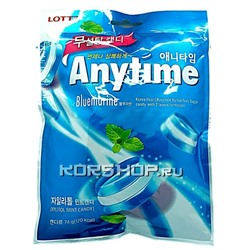 Леденцы Ксилитол Энитайм Блюмарин (Xylitol Anytime), Lotte, 60 г