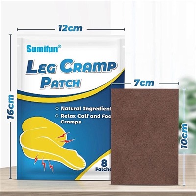 Пластырь от боли в мышцах и суставах, 8шт Leg Cramp patch