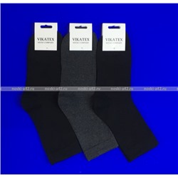 ЦЕНА ЗА 5 ПАР: Викатекс VIKATEX носки мужские с лайкрой арт. 1ВС1 черные