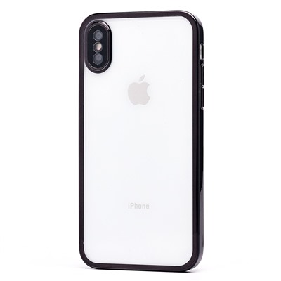 Чехол-накладка - PC073 с закрытой камерой для "Apple iPhone X/iPhone XS" (black) (213862)