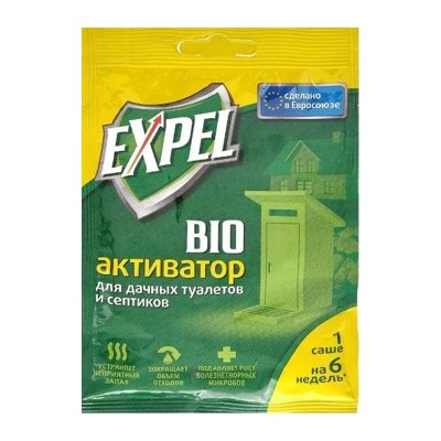 Expel Биоактиватор для дачных туалетов и септиков саше 40 гр