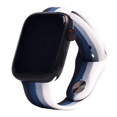 Ремешок - ApW Apple Watch 42/44/45мм силикон на кнопке (004) (multicolor)